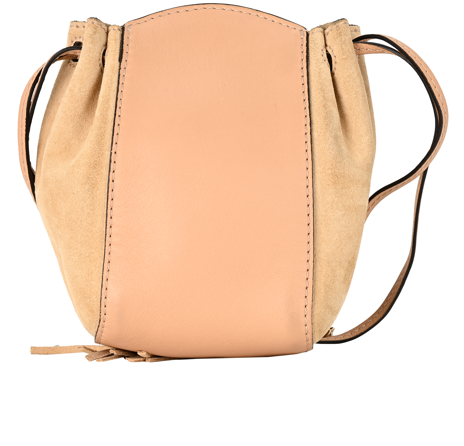 Mini Pouch, &pound;220, Handbags, Beige, Leather, Back view